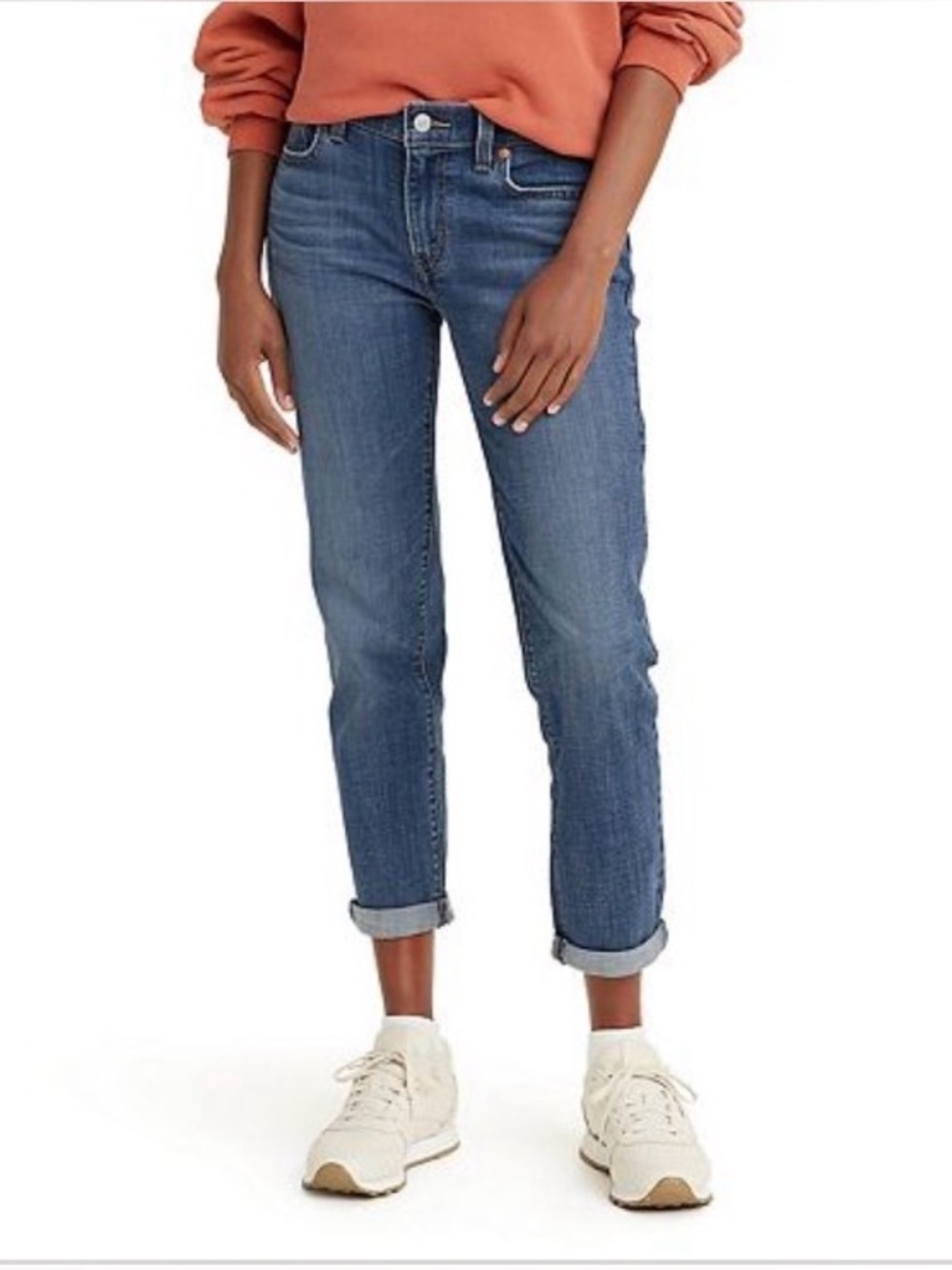 Levi’s Dark Blue Stretch Boyfriend Jeans